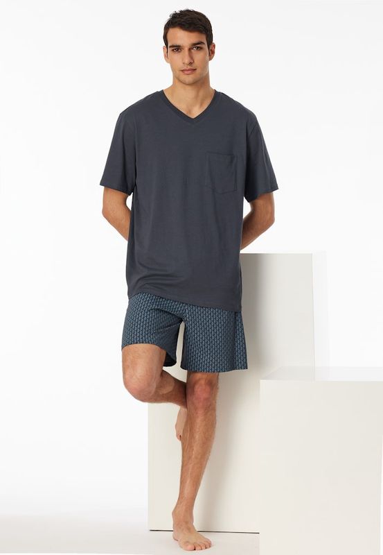 Pyjama korte mouw 181153 - graphite