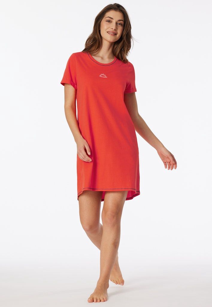 Nachthemd korte mouw 181252 - light red