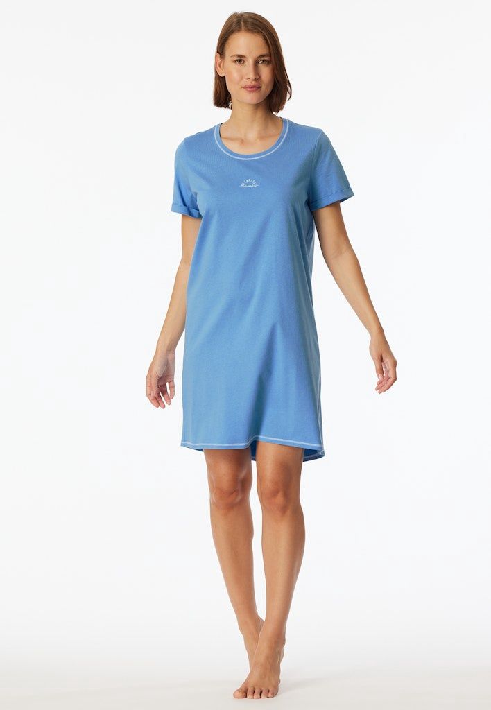 Nachthemd korte mouw 181252 - light blue