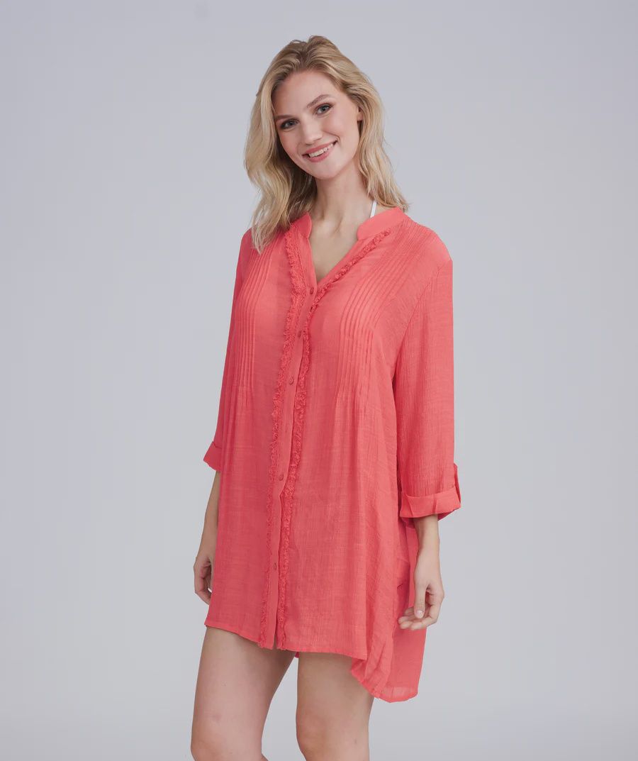 Reeva Beach Dress - salmon