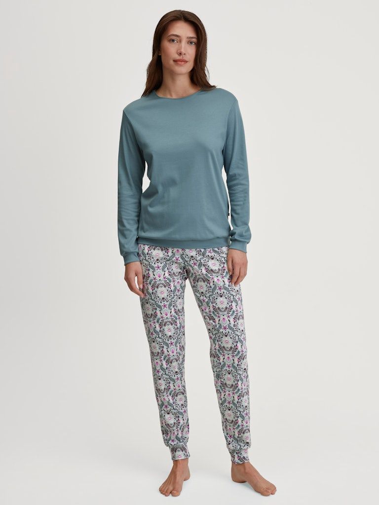 Pyjama met lange mouw 42855 - smoke blue