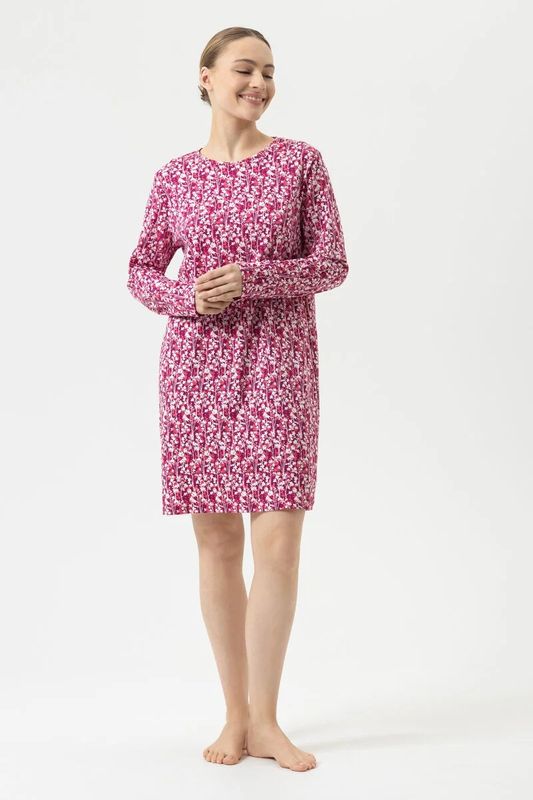 Nachthemd lange mouw Pink Silhouettes 1230088 - granita