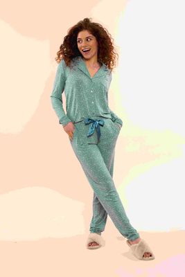 Pyjama lange mouw 57146 - faded blue