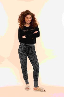 Pyjama lange mouw 57180 - zwart