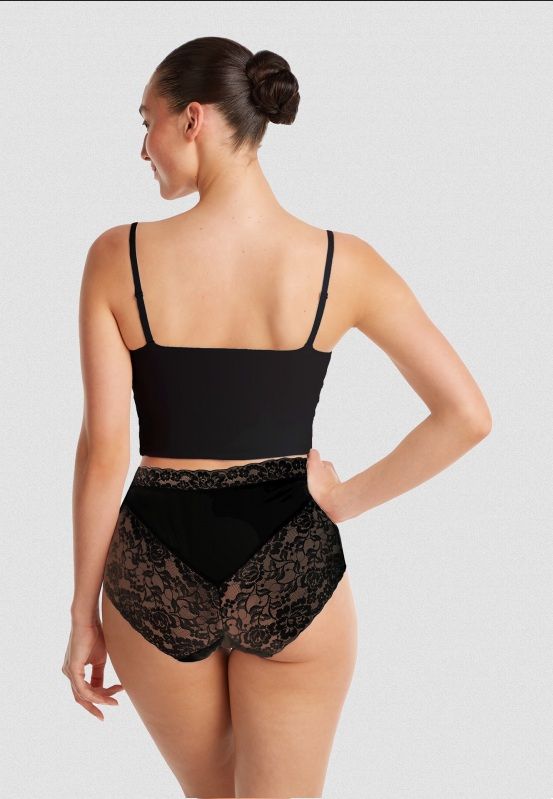 Maxi met kant Secrets 31758 - zwart
