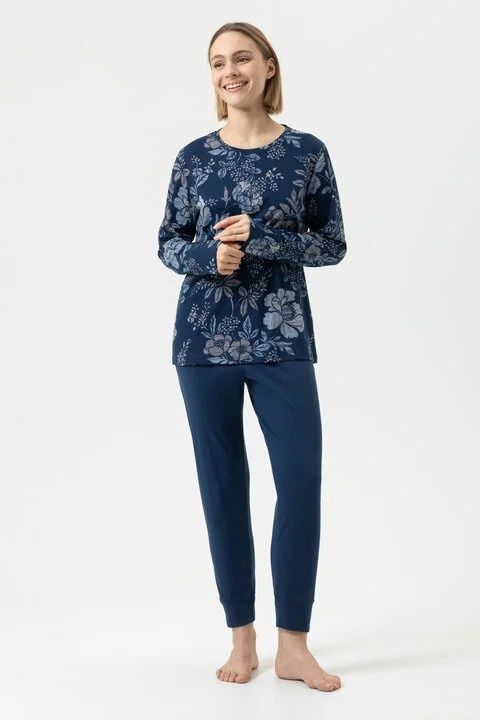 Pyjama lange mouw Nostalgia 1240094 - blauw