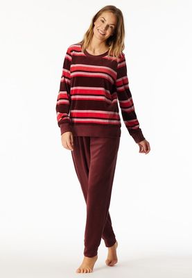 Badstof Pyjama 183060 - burgundy