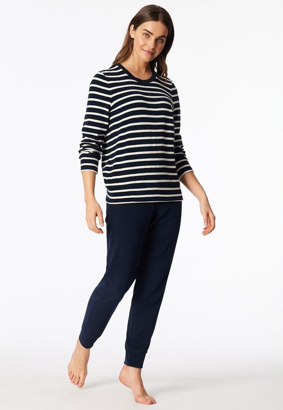 Badstof pyjama 181968 - blauw