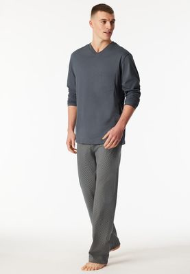 Pyjama lange mouw 181154 - donkergrijs