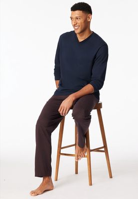 Pyjama lange mouw 181154 - maroon