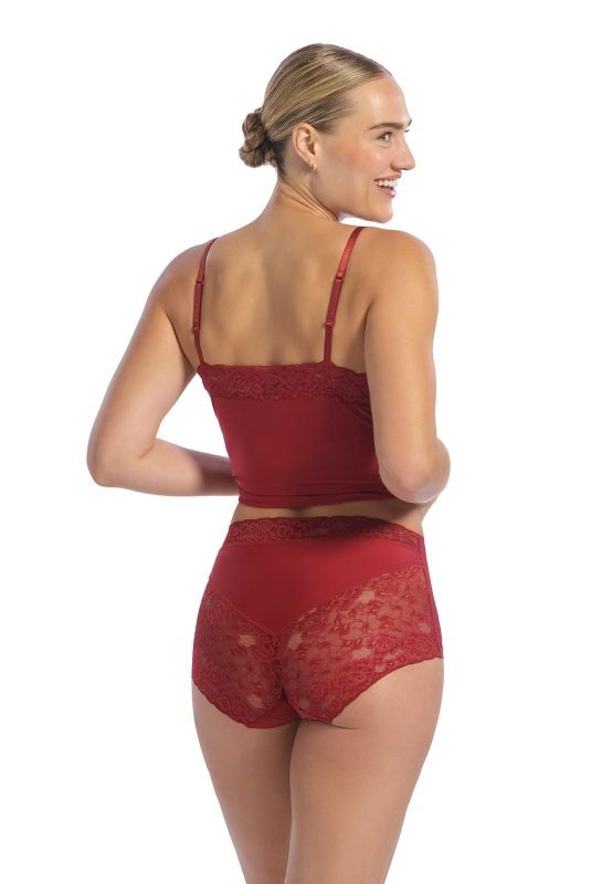 Maxi Secrets met kant 31758 - red velvet