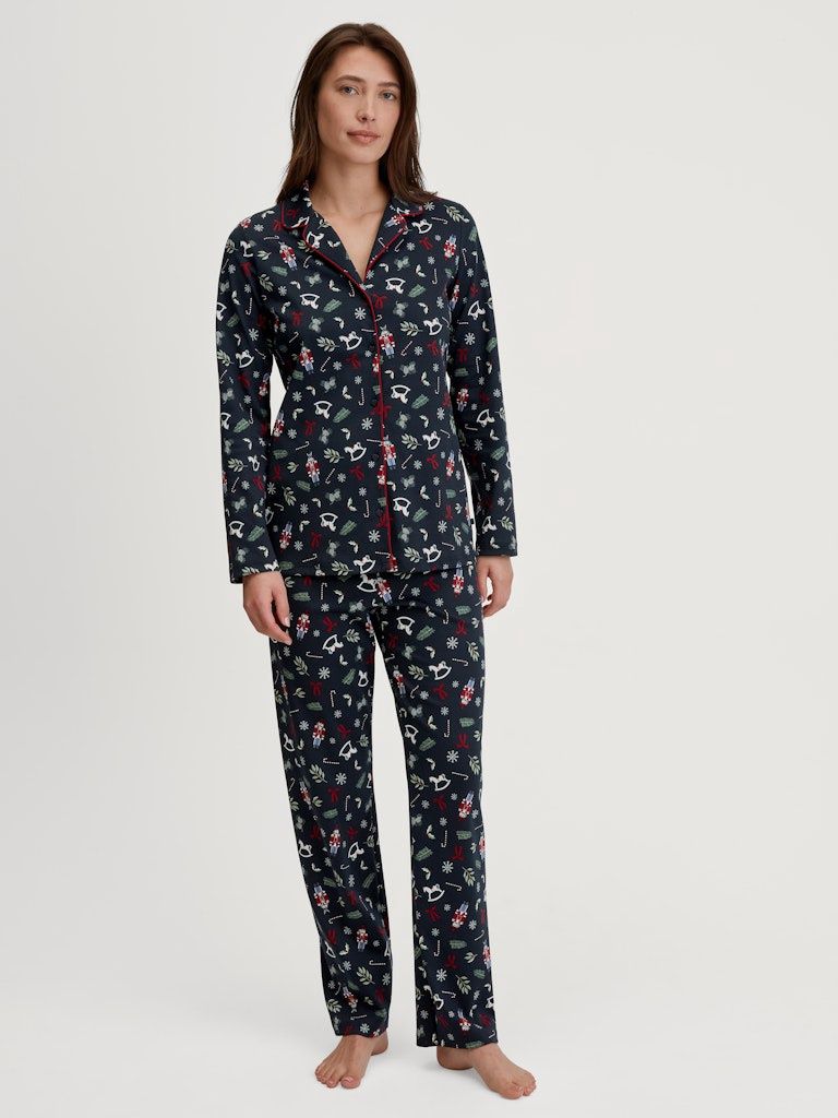 Pyjama 41695 - saphir blauw