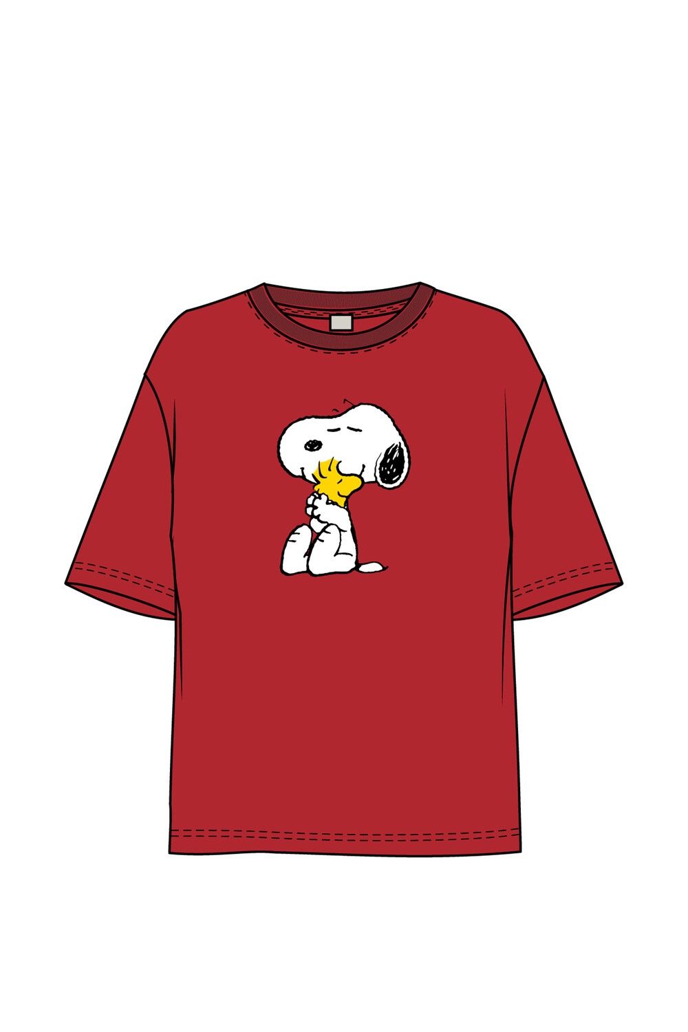 T-shirt Snoopy 1210107 - rood