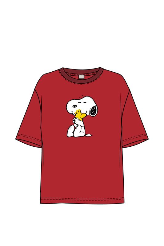 T-shirt Snoopy 1210107 - rood