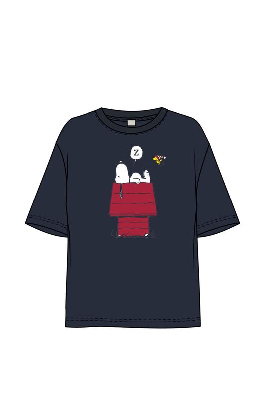 T-shirt Snoopy 1210105 - blauw