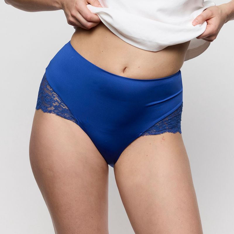 Color Studio Tailleslip met kant 0521631 - stylo blue