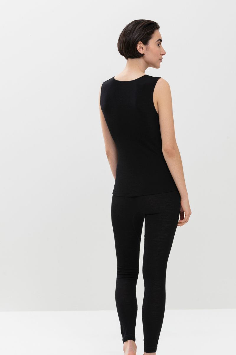 Hemd Wool &amp; Silk 66575 - zwart