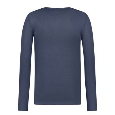 Thermo T-shirt lange mouw v-hals Heren 30246 - navy