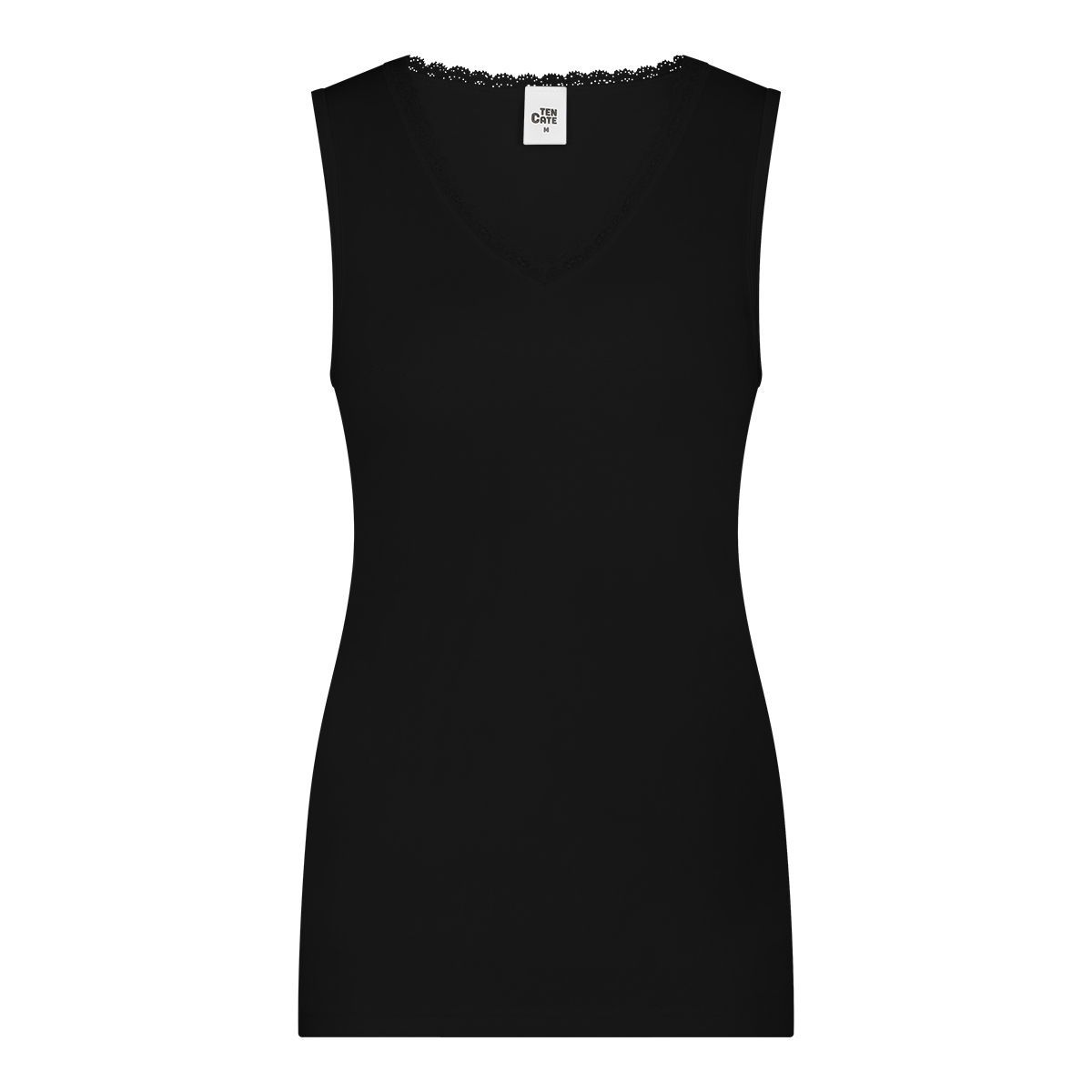 Thermo hemd met kant Dames  60394 - zwart