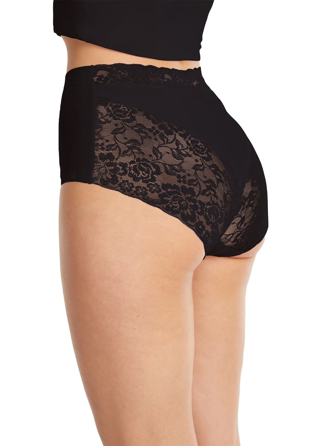 Maxi met kant Secrets 31758 - zwart