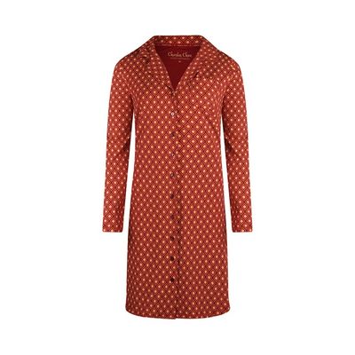 Nachthemd met knopen 53107 - brique red