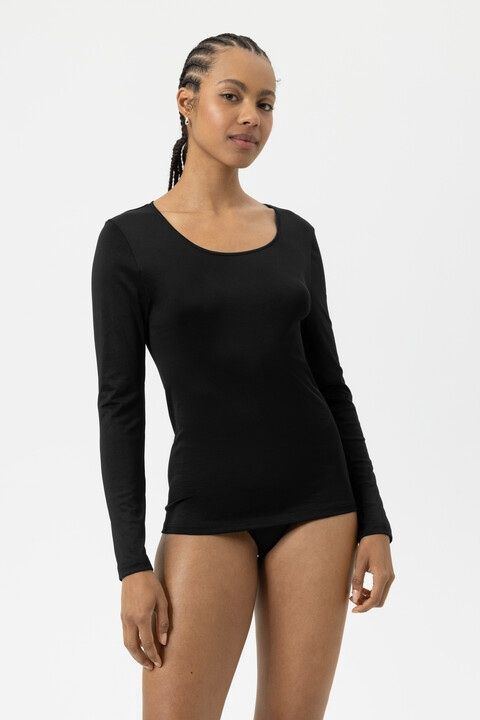 T-shirt lange mouw Emotion 56202 - zwart