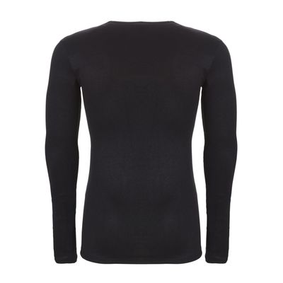 Thermo T-shirt lange mouw v-hals Heren 30246 - zwart