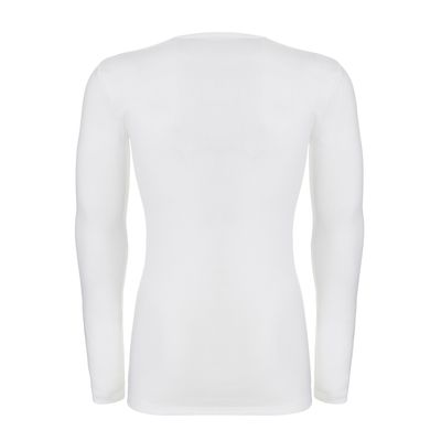Thermo T-shirt lange mouw v-hals Heren 30246 - wit