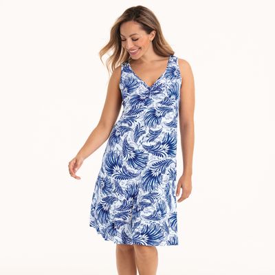Jurk 8101 - blue royal Jurk 8101 - blue royal