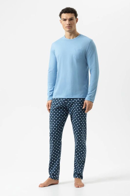 Pyjama Classic Blue Tie 2240062 - heavenly blue