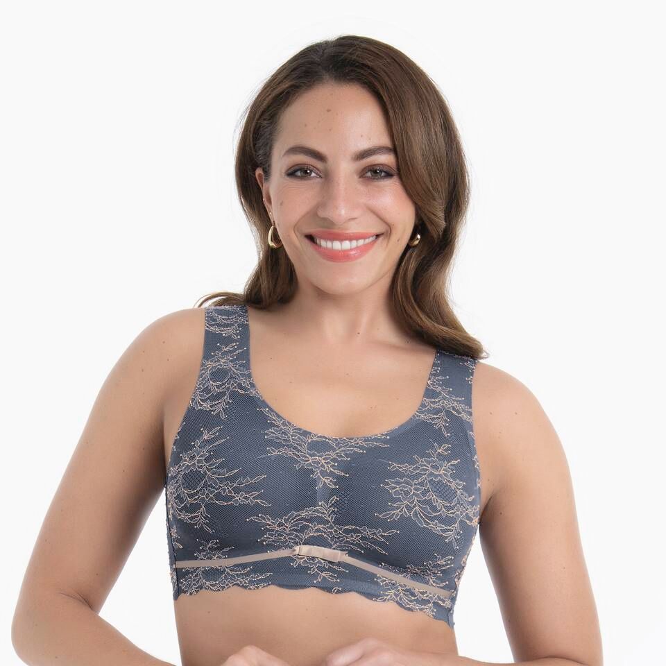 Bralette Essentials Lace 5400 - grey rose
