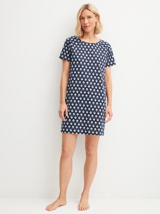 Nachthemd korte mouw 38351 - peacoat blue