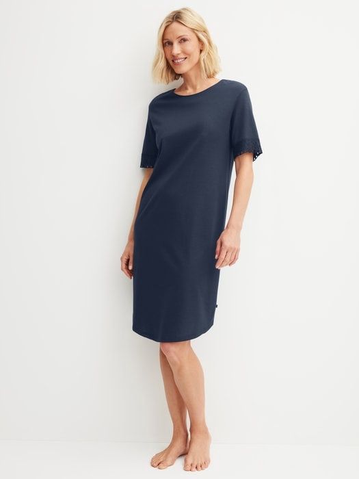 Nachthemd korte mouw 33509 - peacoat blue