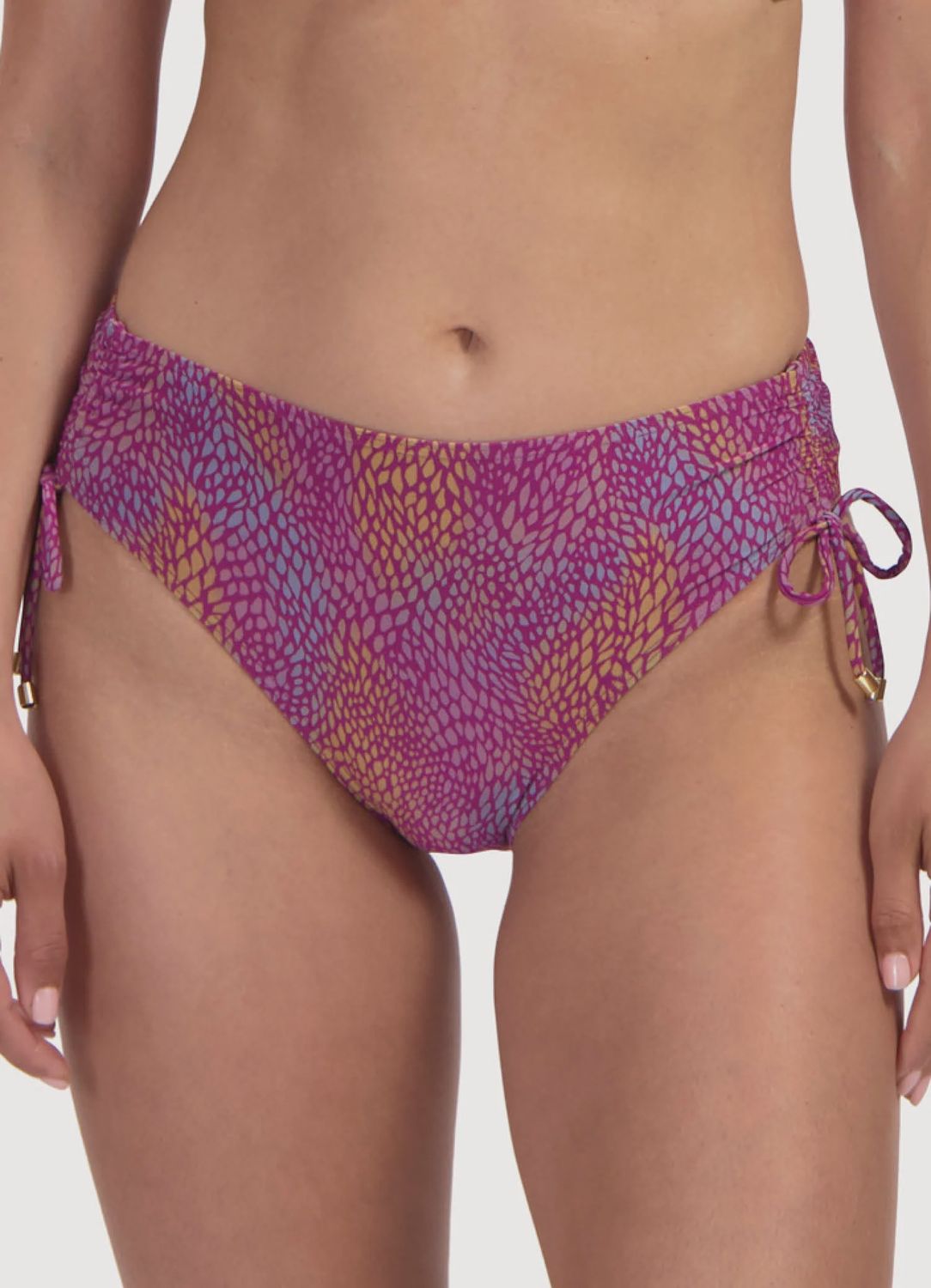 Bikini Slip 211A - burgundy drops