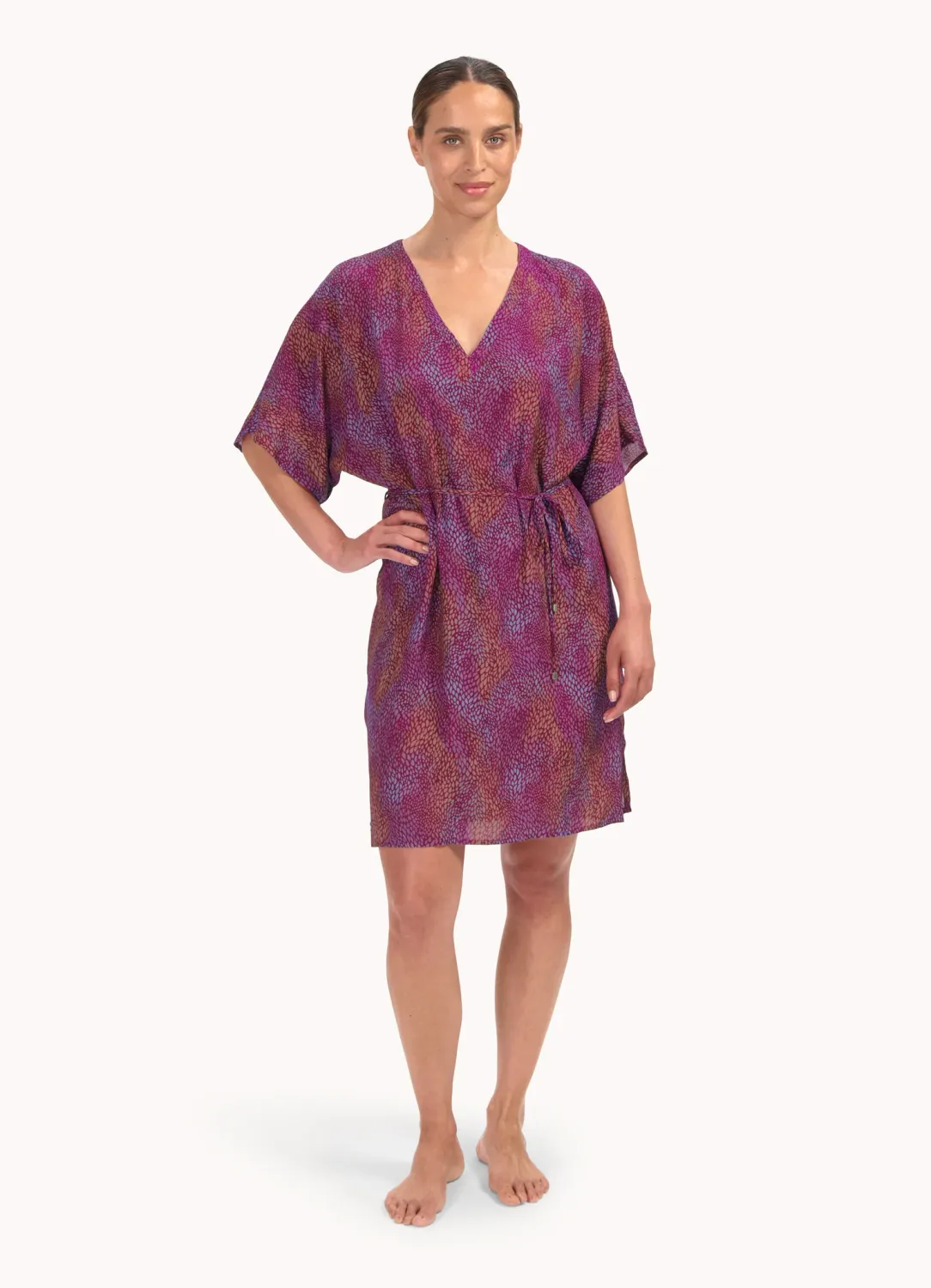 Tuniek 465A - burgundy drops