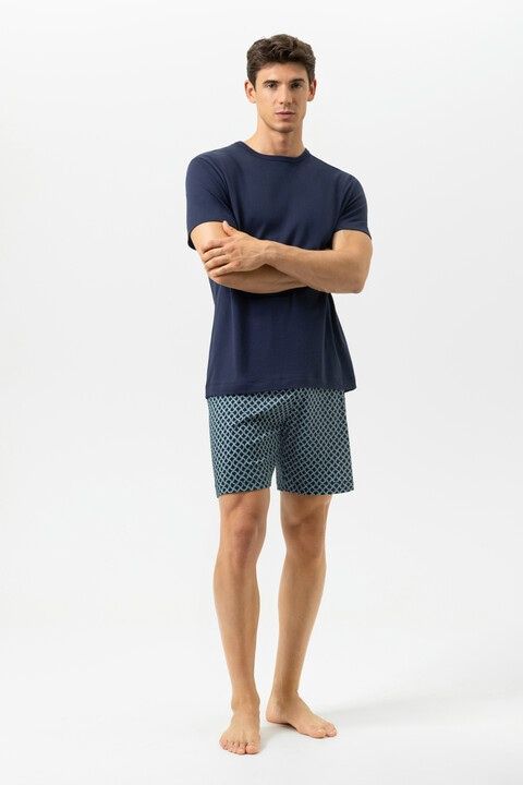 Pyjama korte mouw Curves 2240087 - blauw