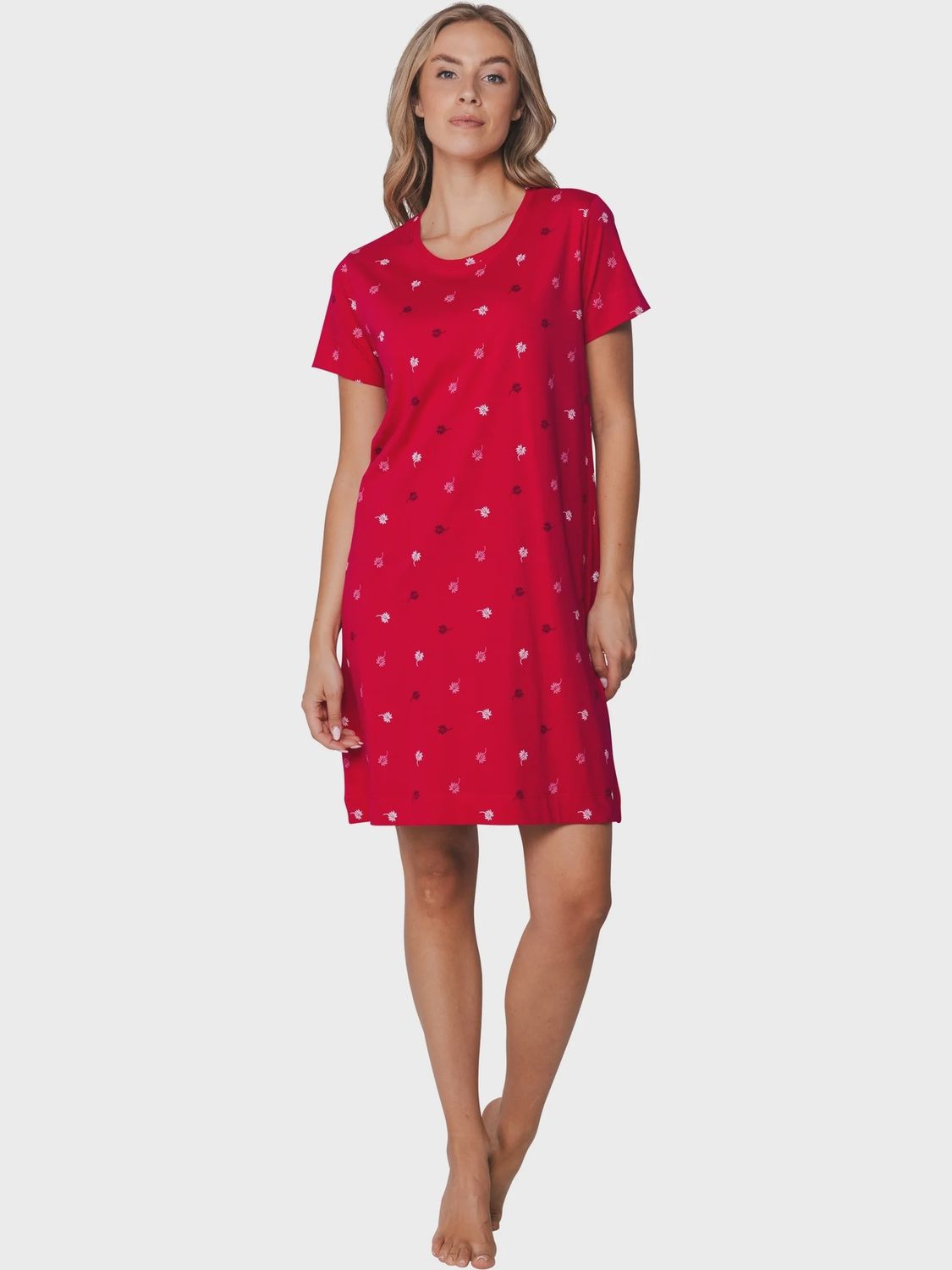 Nachthemd korte mouw 111261-626-2 - dark pink