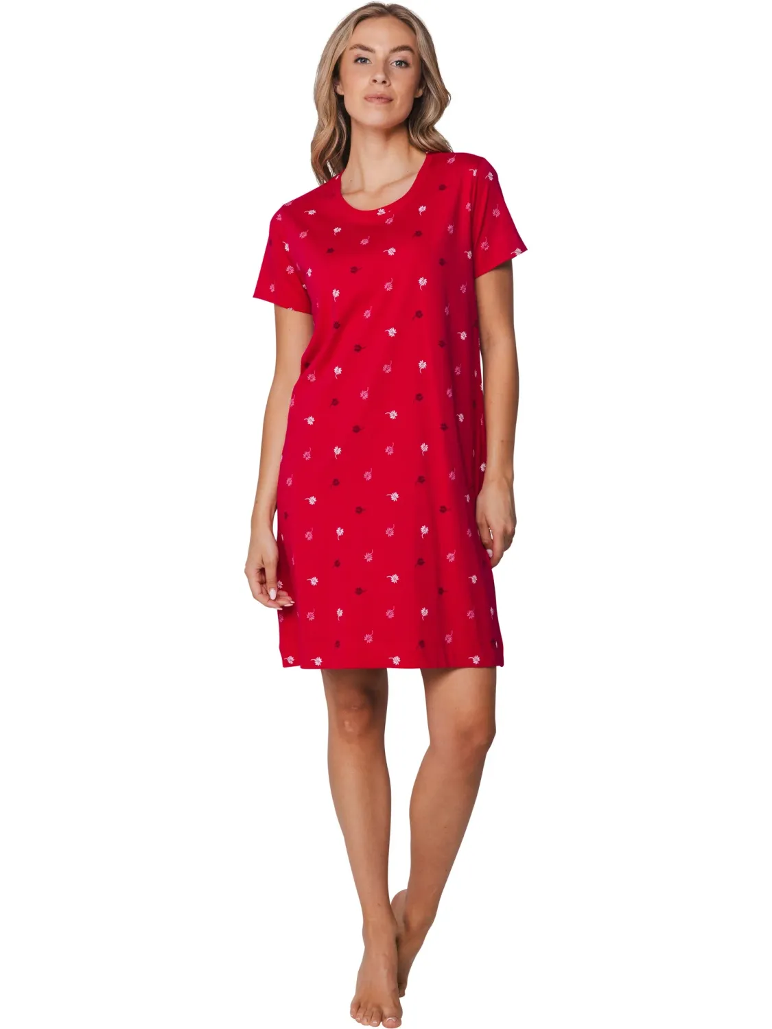 Nachthemd korte mouw 111261-626-2 - dark pink