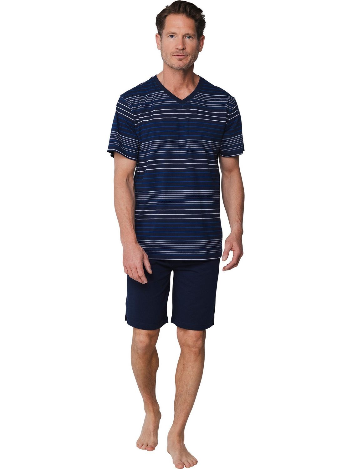 Pyjama korte mouw 132199-504-1 - donkerblauw