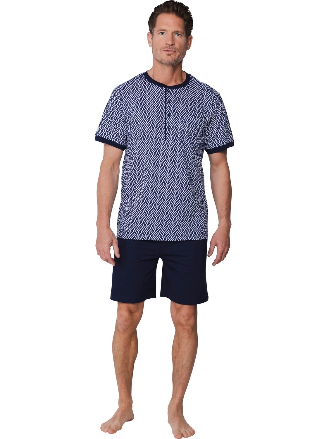 Pyjama korte mouw 132261-514-1 - donkerblauw