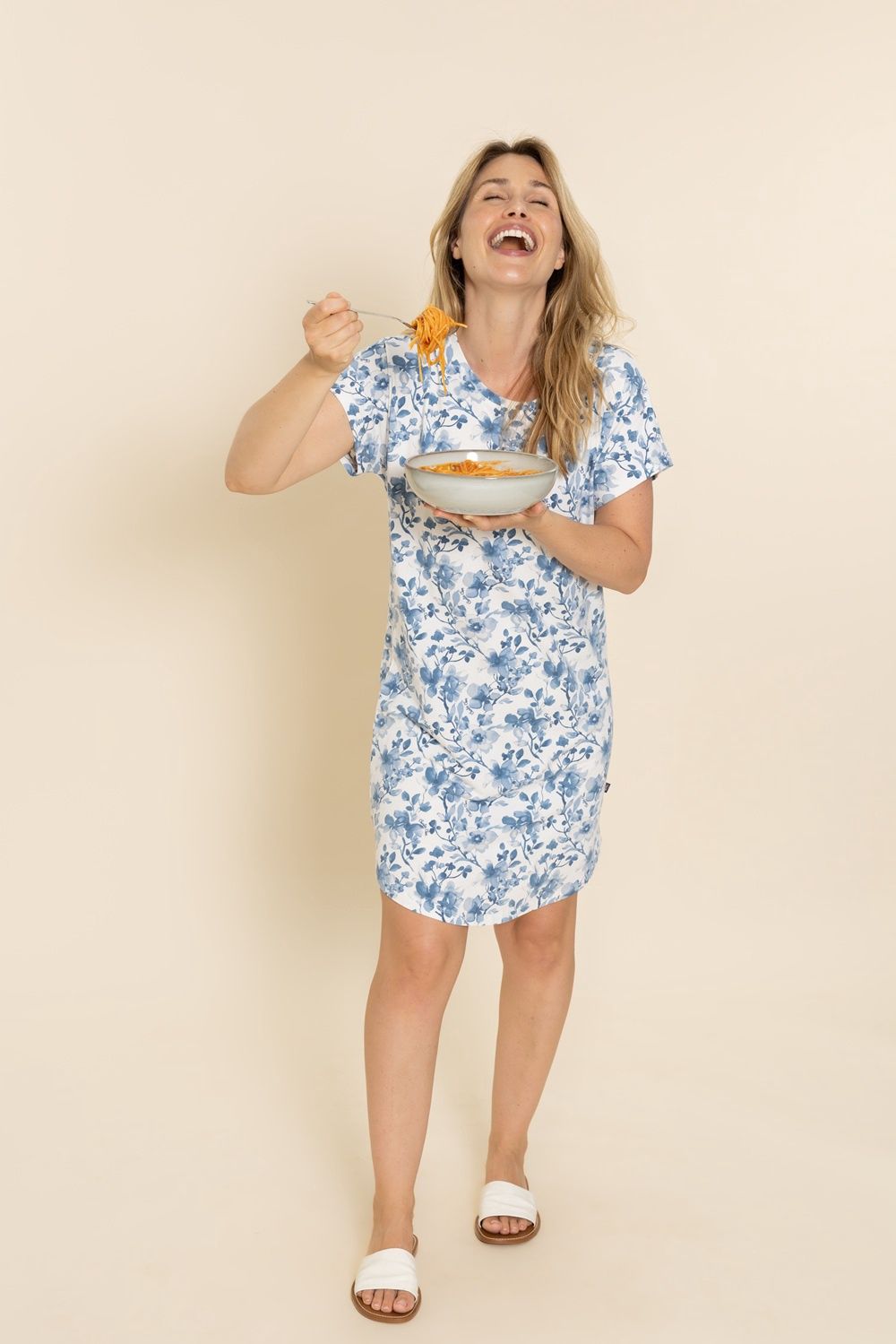 Nachthemd korte mouw 59102 - wit Nachthemd korte mouw 59102 - wit