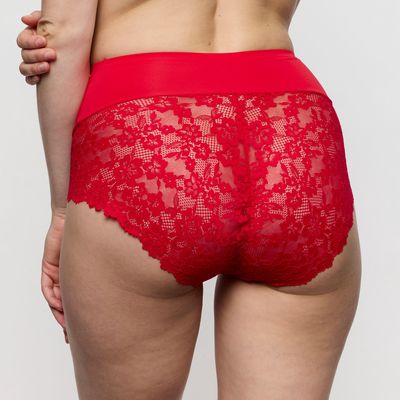 Tailleslip met kant Soft Studio  0503042  - true red
