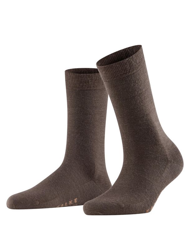 Softmerino Dames Sokken 47488 - donker bruin