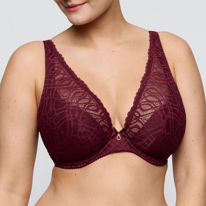 Plunge bh Salerno 0163532 -Evening Red