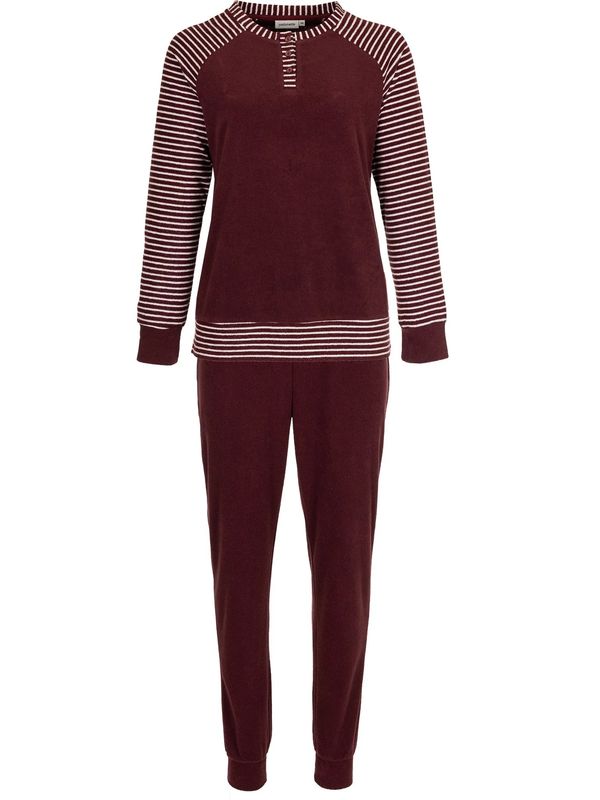 Pyjama lange mouw 121199-104-1 - dark red