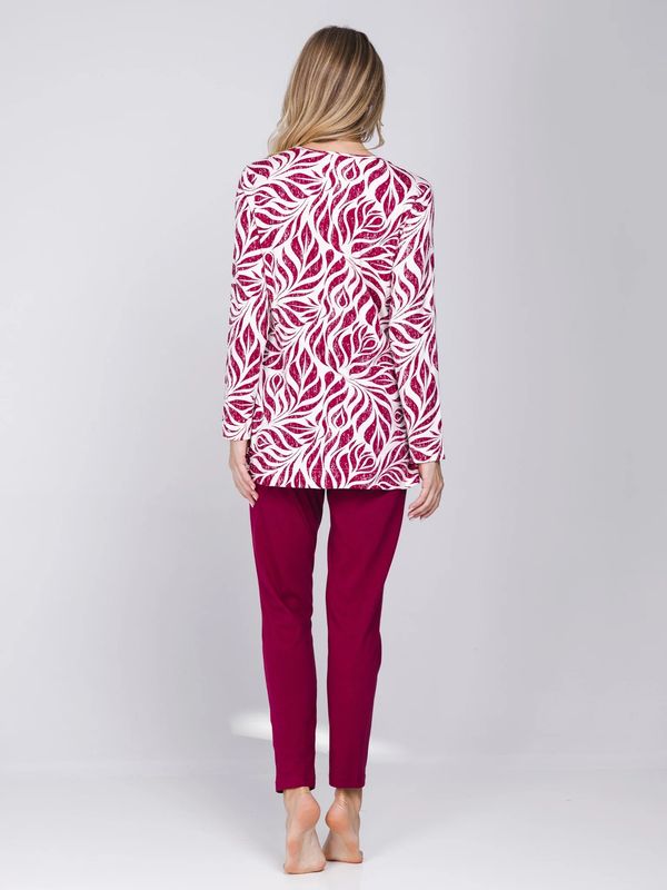 Pyjama lange mouw Rosewood Comfort  121262-100-1 - dark red