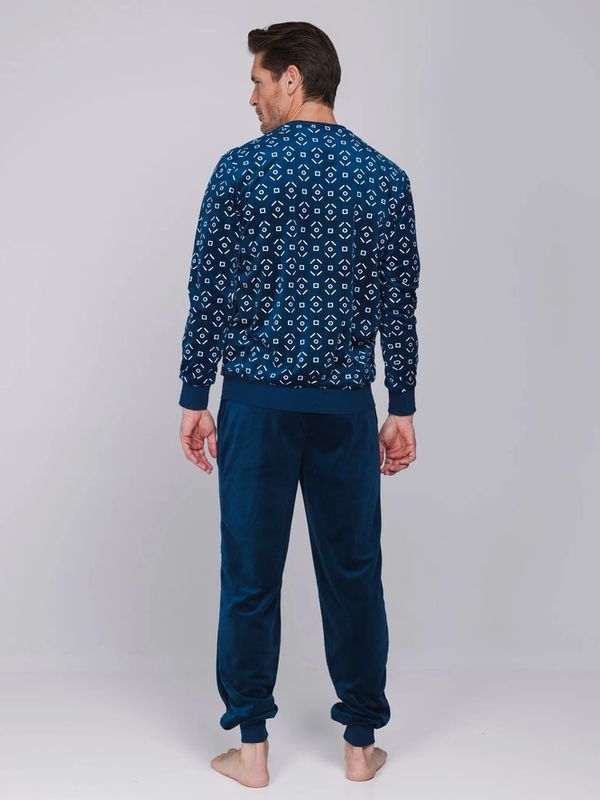 Pyjama lange mouw 122262-548-1 - donkerblauw