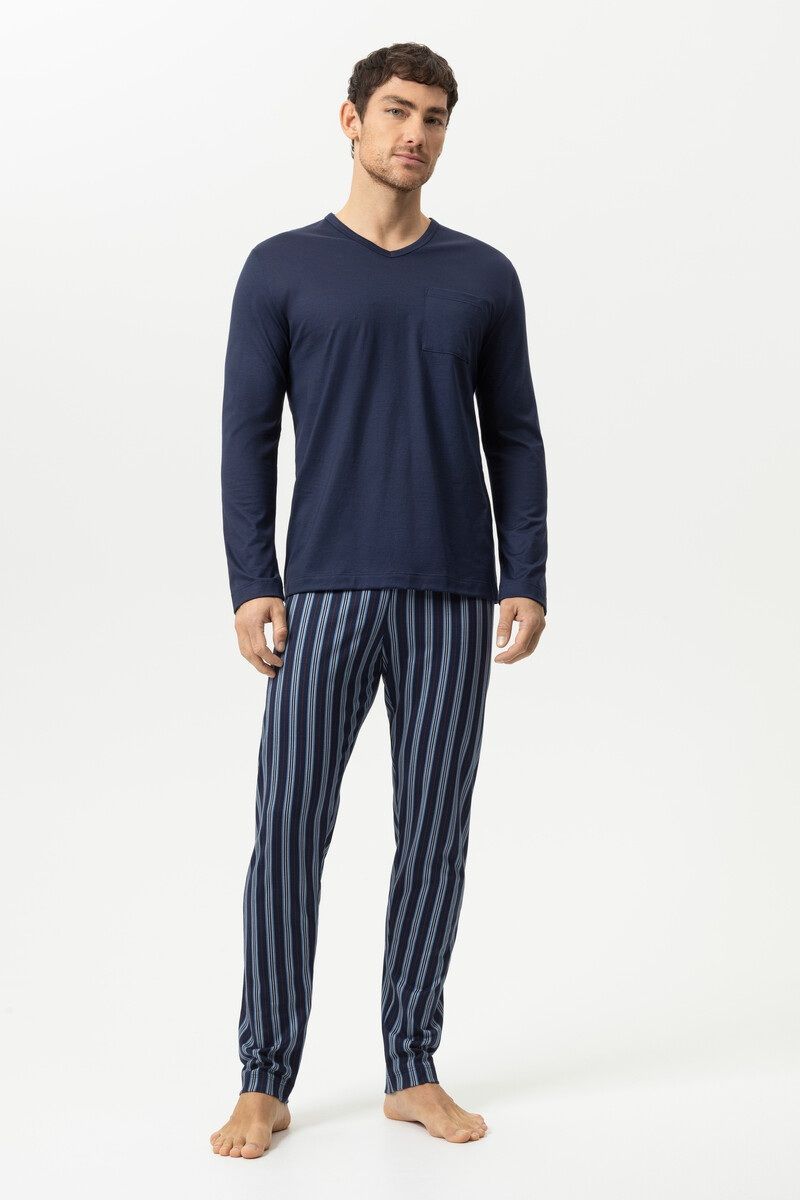 Pyjama lange mouw 2240106 - yacht blue