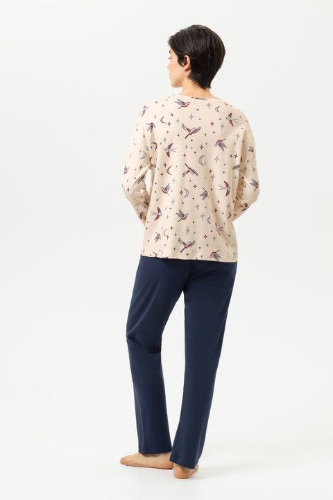 Pyjama lange mouw 1240147 - almond milk