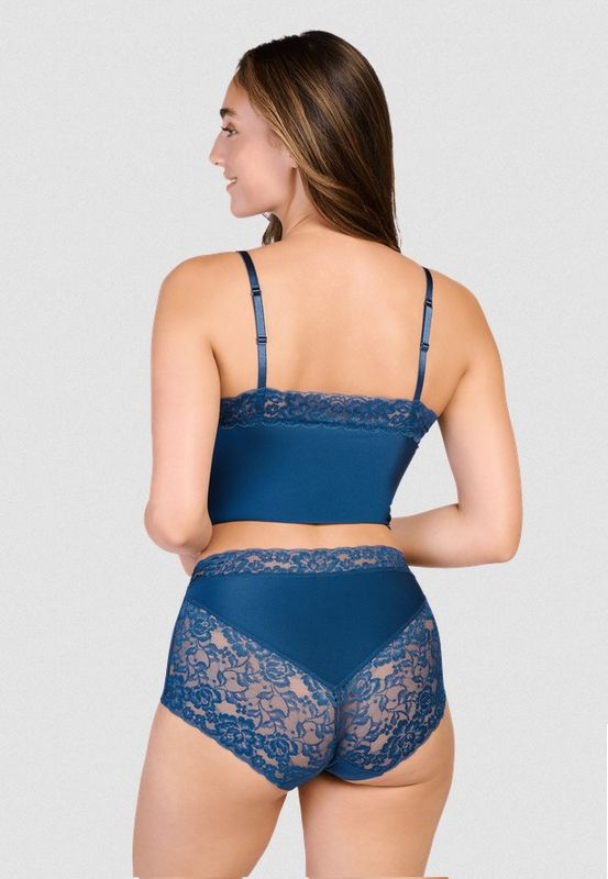 Maxi Secrets met kant 31758 - smokey teal
